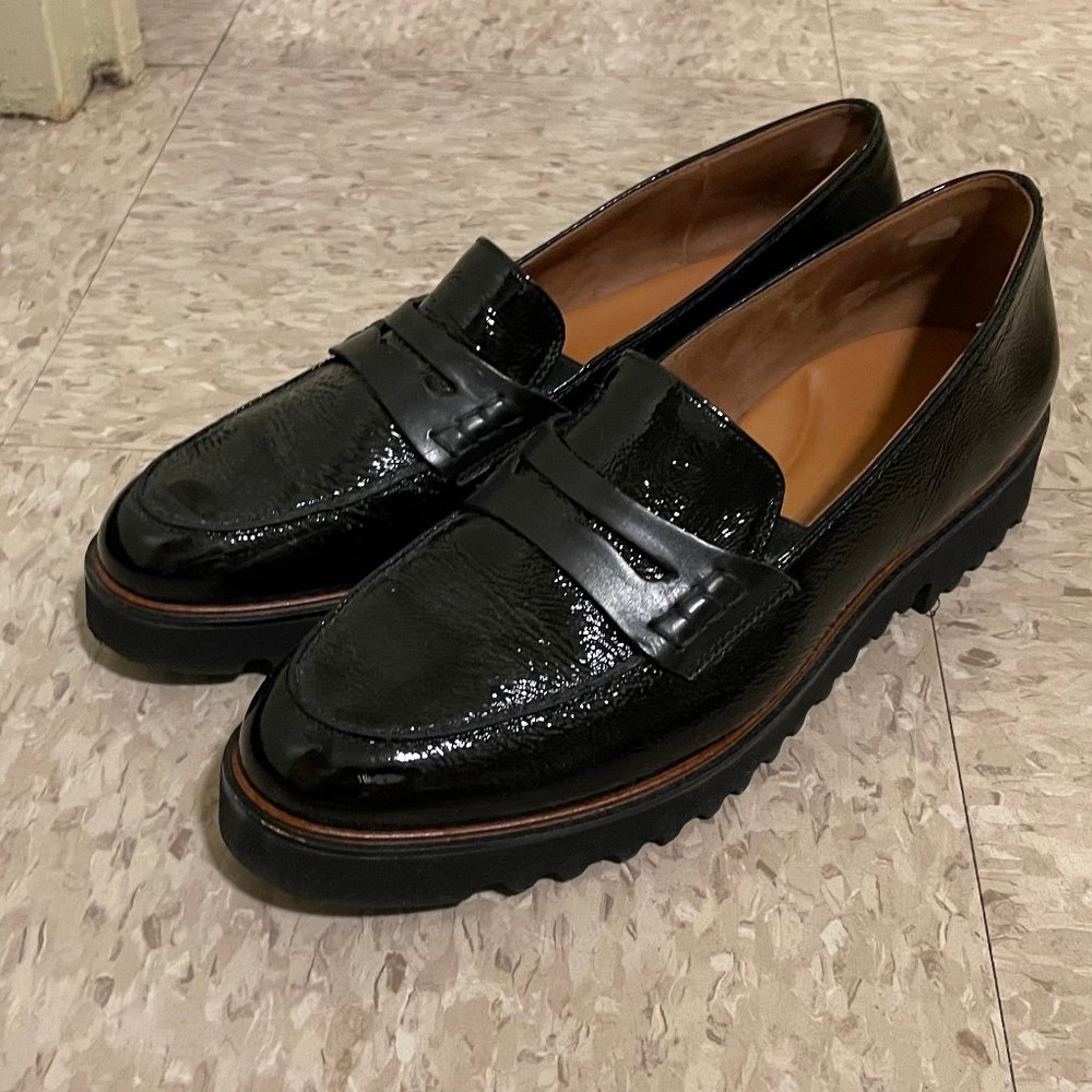 Paul Green Black Razzle Loafers Size 10